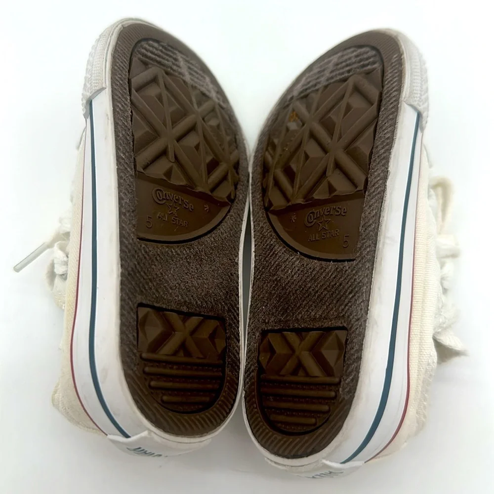 Size 5 Infant Converse CT RAVE OX Chuck Taylor All Star Optical White